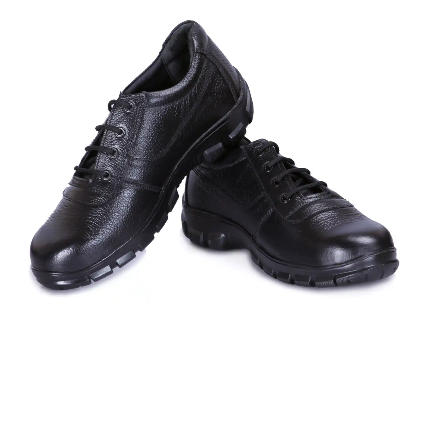 Genuine Leather Industrial Lace Up Safety Shoes for Men