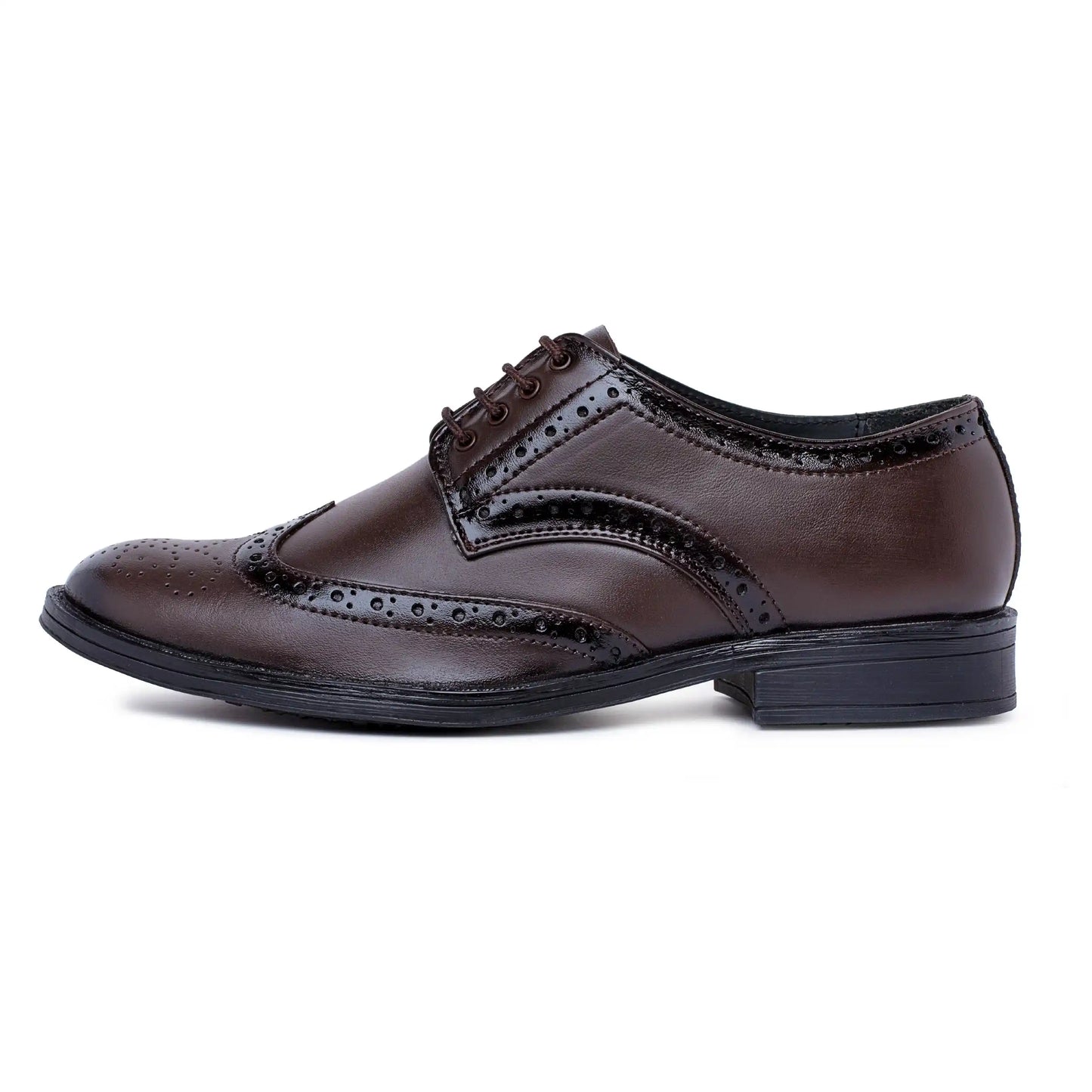 Men Pure Leather Formal Brogue Shoes