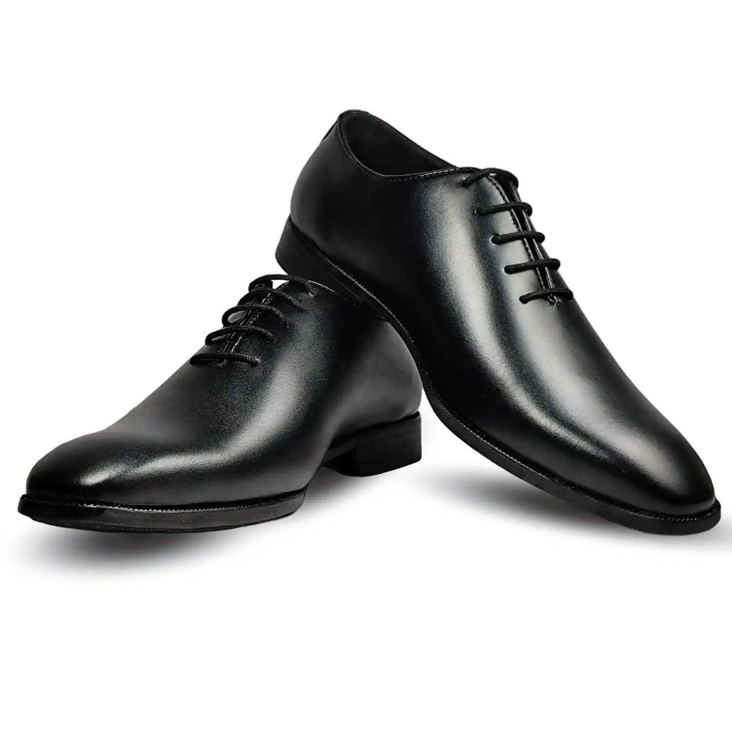 Wholecut Oxford Pure Leather (Full Grain) Dress Shoes for Men Black