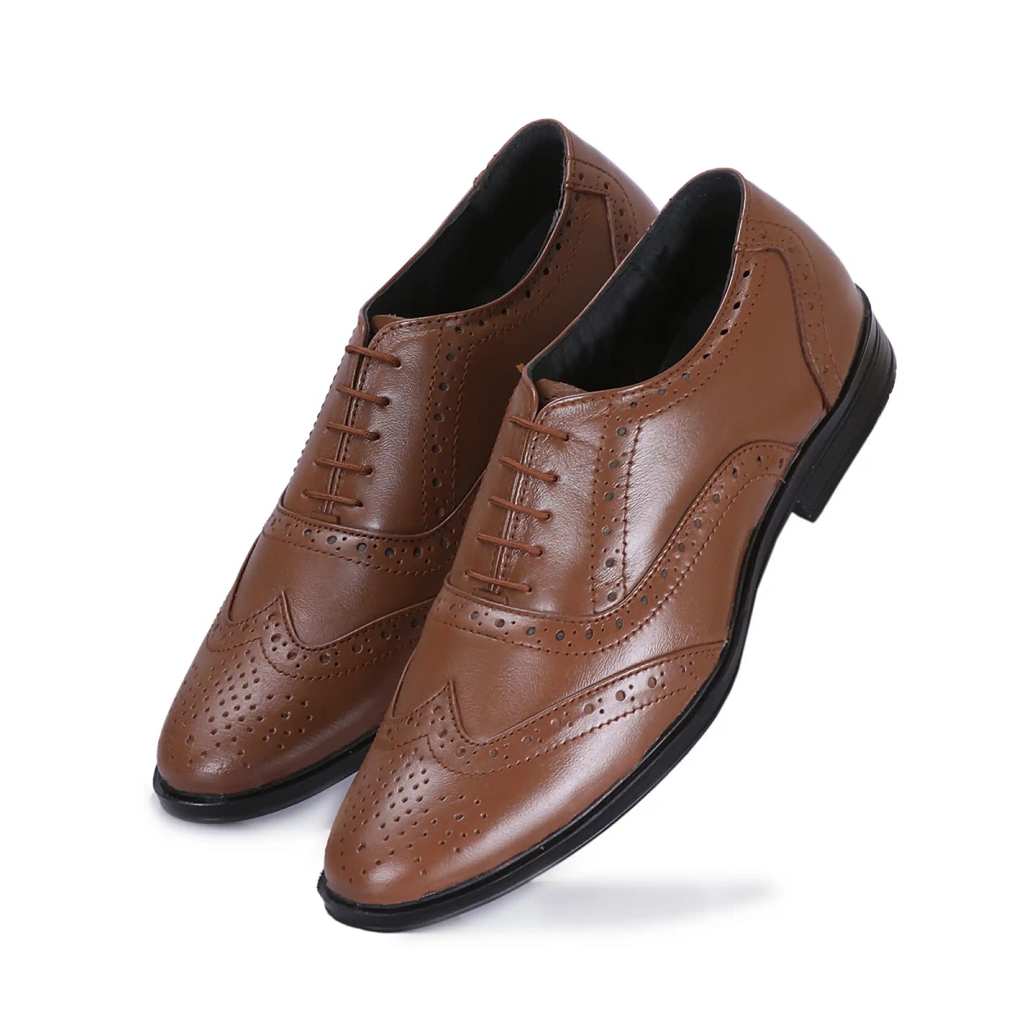 Genuine Leather Formal Brogue Shoes for Men