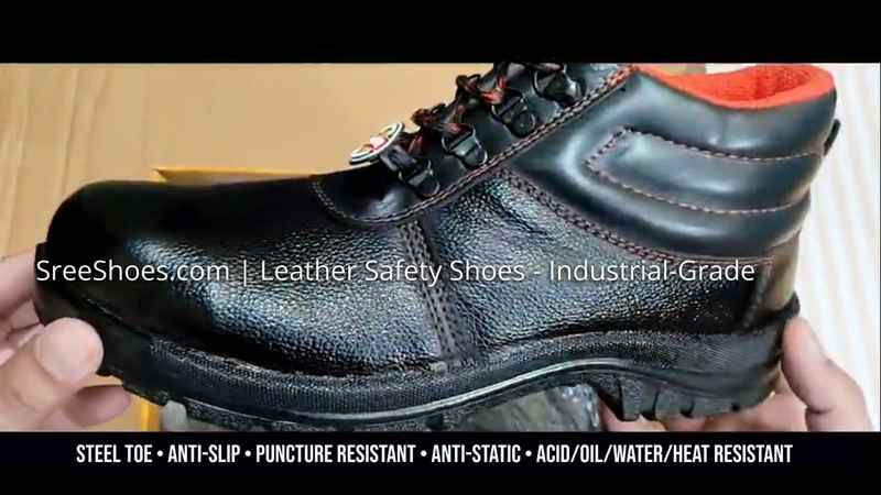 Leather Steel-Toe Safety Boot Heavy-Duty